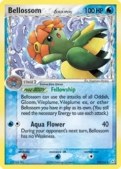 Bellossom Pokemon card from Holon Phantoms