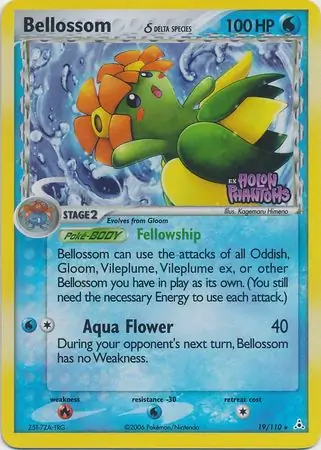 Bellossom Reverse Holo Pokemon card from Holon Phantoms