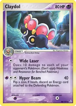 Claydol Pokemon card from Holon Phantoms