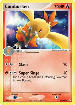 Combusken Pokemon card from Holon Phantoms