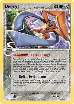 Deoxys Holo Pokemon card from Holon Phantoms