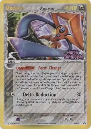 Deoxys Reverse Holo Pokemon card from Holon Phantoms