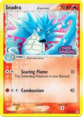Seadra Reverse Holo Pokemon card from Holon Phantoms