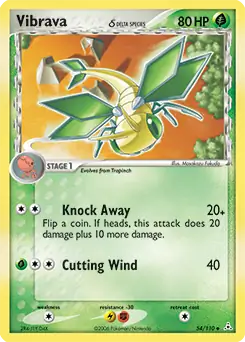 Vibrava Pokemon card from Holon Phantoms