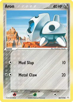 Aron Pokemon card from Holon Phantoms