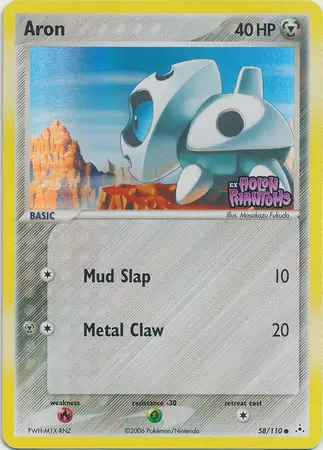 Aron Reverse Holo Pokemon card from Holon Phantoms