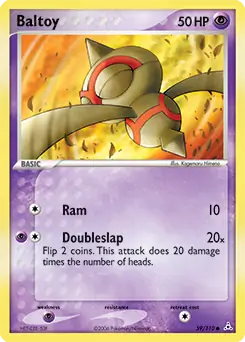 Baltoy Pokemon card from Holon Phantoms
