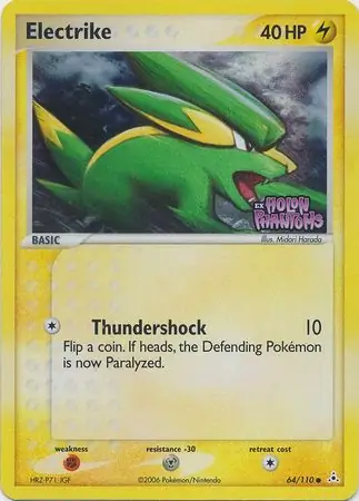 Electrike Reverse Holo Pokemon card from Holon Phantoms