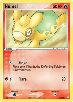 Numel Pokemon card from Holon Phantoms