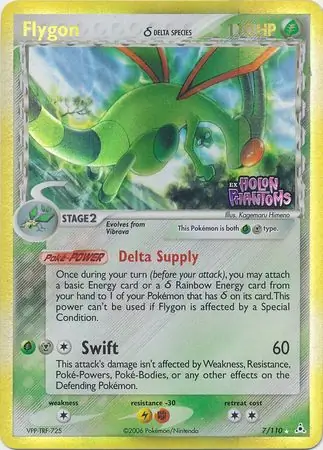Flygon Reverse Holo Pokemon card from Holon Phantoms