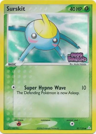 Surskit Reverse Holo Pokemon card from Holon Phantoms