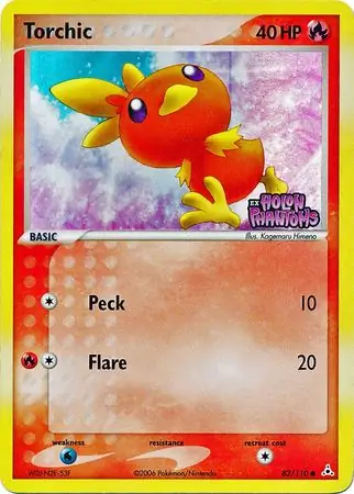 Torchic Reverse Holo Pokemon card from Holon Phantoms
