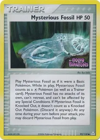Mysterious Fossil Reverse Holo Pokemon card from Holon Phantoms