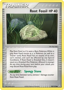 Root Fossil Pokemon card from Holon Phantoms