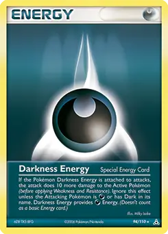 Darkness Energy Pokemon card from Holon Phantoms