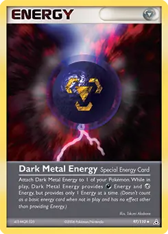 Dark Metal Energy Pokemon card from Holon Phantoms