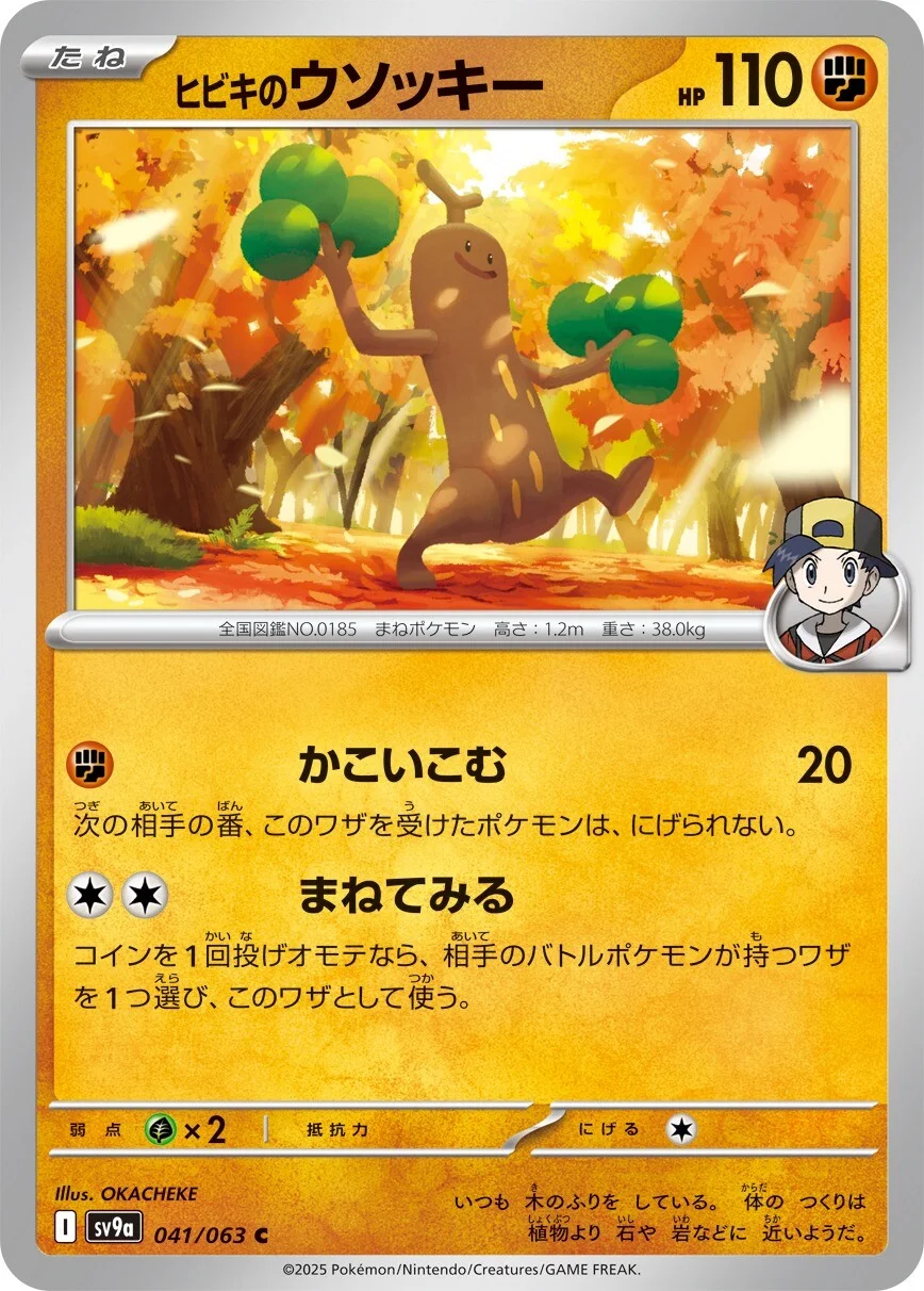 Ethan's Sudowoodo Pokemon card from Hot Air Arena