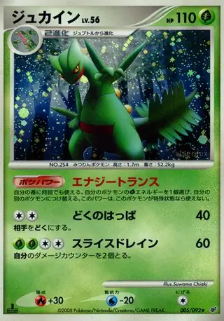 Sceptile Pokemon card from Intense Fight in the Destroyed Sky