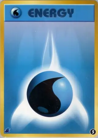 Water Energy Pokemon card from Intro Pack Neo (Totodile)
