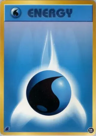 Water Energy Pokemon card from Intro Pack Neo (Totodile)