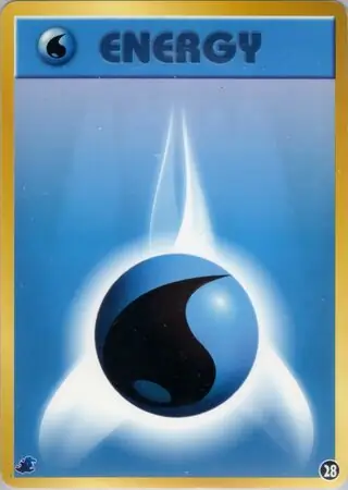 Water Energy Pokemon card from Intro Pack Neo (Totodile)