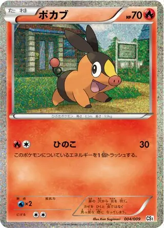 Tepig Pokemon card from Journey Partners