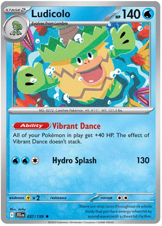 Ludicolo Pokemon card from Journey Together