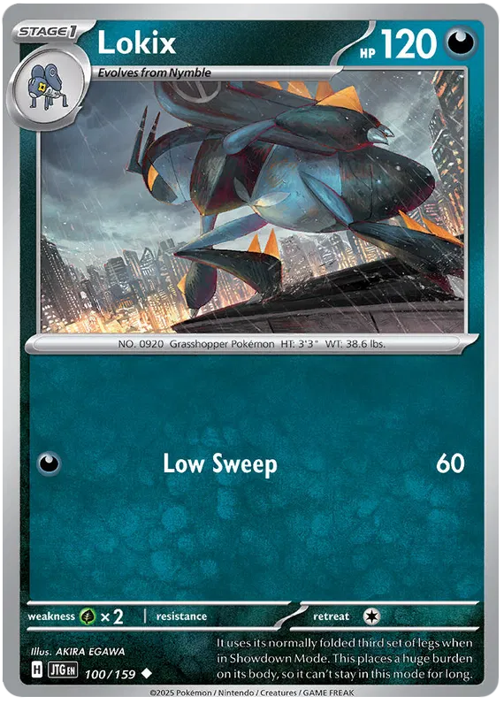 Lokix Pokemon card from Journey Together