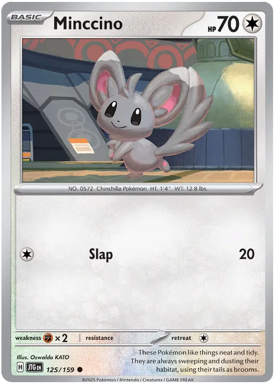 Minccino Pokemon card from Journey Together