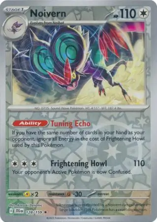 Noivern Reverse Holo Pokemon card from Journey Together