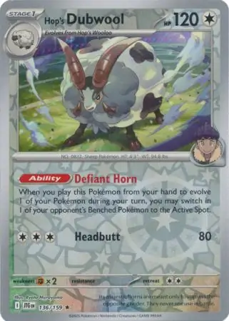 Hop's Dubwool Reverse Holo