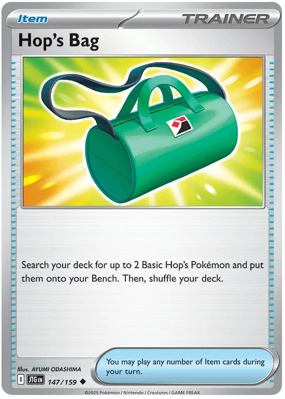 Hop's Bag Pokemon card from Journey Together