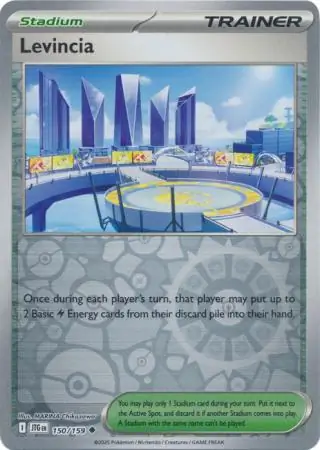 Levincia Reverse Holo Pokemon card from Journey Together