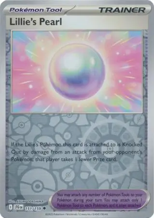 Lillie's Pearl Reverse Holo Pokemon card from Journey Together
