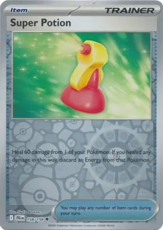 Super Potion Reverse Holo Pokemon card from Journey Together