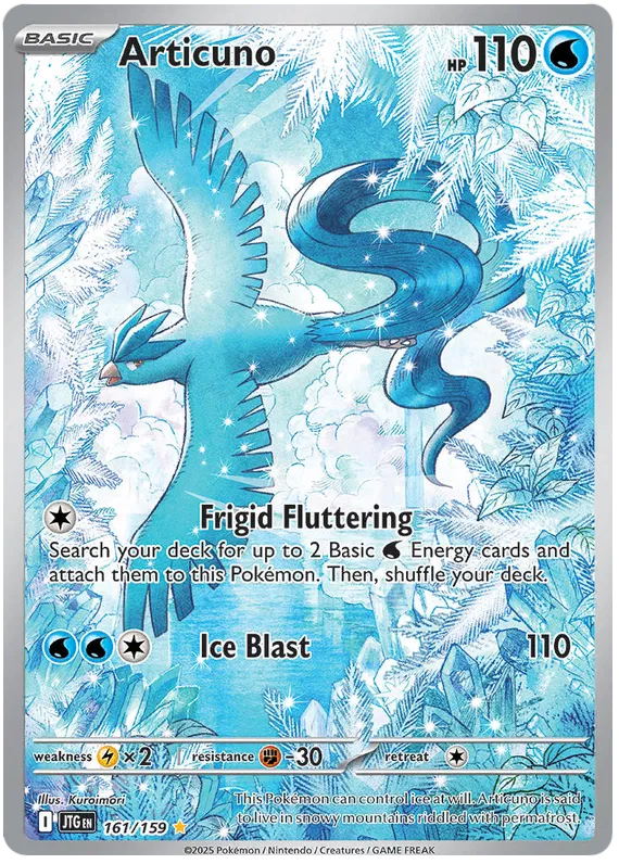 Articuno Pokemon card from Journey Together