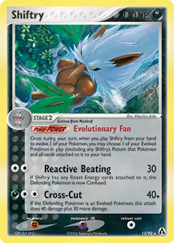 Shiftry Holo Pokemon card from Legend Maker
