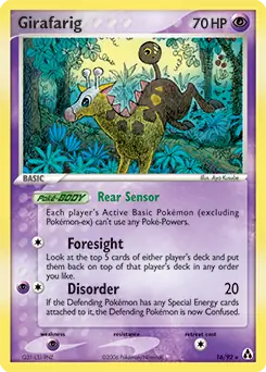 Girafarig Pokemon card from Legend Maker