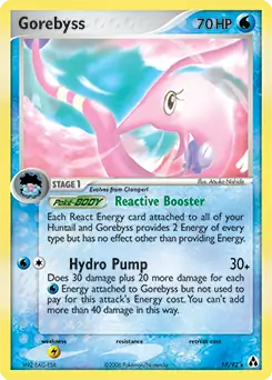 Gorebyss Pokemon card from Legend Maker
