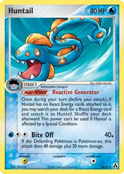Huntail Pokemon card from Legend Maker