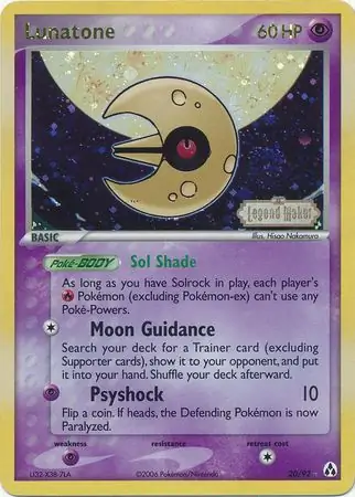 Lunatone Reverse Holo