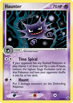 Haunter Pokemon card from Legend Maker