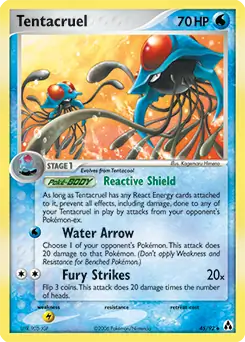 Tentacruel Pokemon card from Legend Maker
