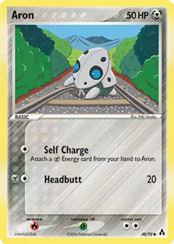 Aron Pokemon card from Legend Maker