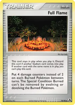 Full Flame Pokemon card from Legend Maker