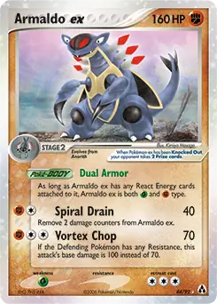 Armaldo ex Pokemon card from Legend Maker