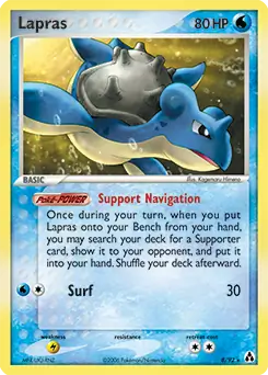 Lapras Holo Pokemon card from Legend Maker