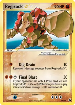 Regirock Gold Star