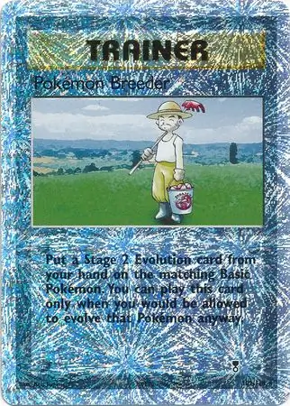 Pokemon Breeder Reverse Holo Pokemon card from Legendary Collection