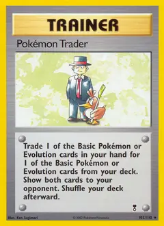 Pokemon Trader Pokemon card from Legendary Collection
